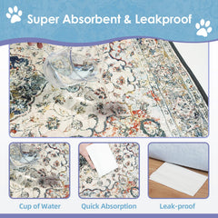 SCLOSE tapis-pour-chiens impression-pattern: design élégant et pratique.