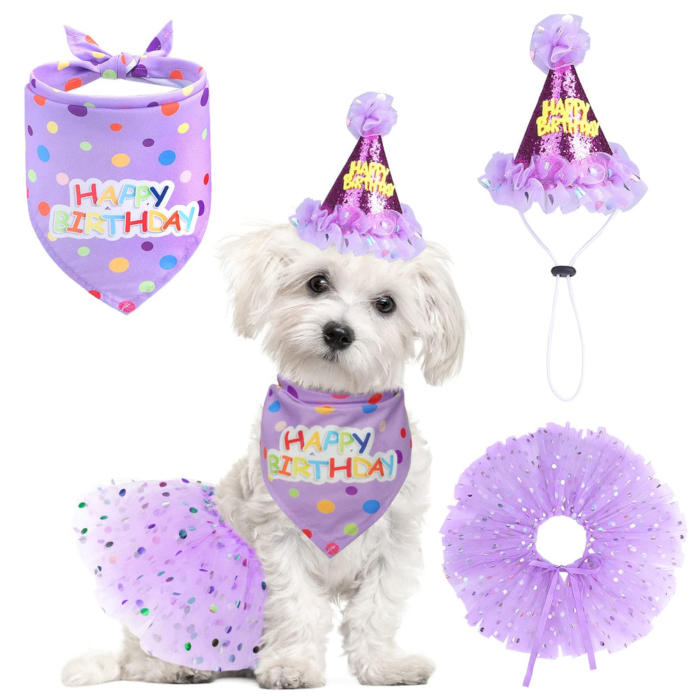 SCENEREAL bandana-anniversaire-chien : idéal pour les photos et les fêtes.
