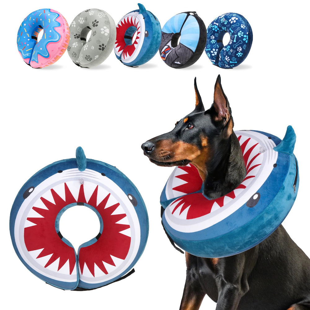 SCENEREAL collier beignet chien face-avant, confort et protection.
