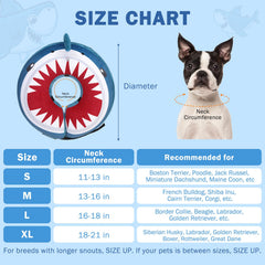 SCENEREAL collier donut chien-confort: protection légère après chirurgie sans bloquer la vue.