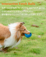 SCHITEC balle-peluche-sifflet colorée, facile à nettoyer après les séances de jeu.