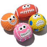 Balle SCHITEC Sifflet en latex, lot de 4, jouet interactif pour chiens