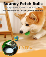 SCHITEC balles sportives en latex, rebond et bruit amusant pour chiens.