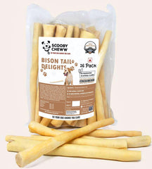 Scooby Cheww queues de boeuf, paquet de 16, friandise durable pour chiens.