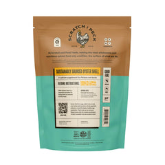 Scratch and Peck – dosage précis pour un apport calcique naturel chez les volailles.