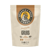 Scratch and Peck Grubs: sachet 3-5 lb pour poules et canards, protéines élevées.