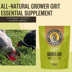 Sachet Grower Grit Scratch and Peck de 7 livres prêt à l'emploi.