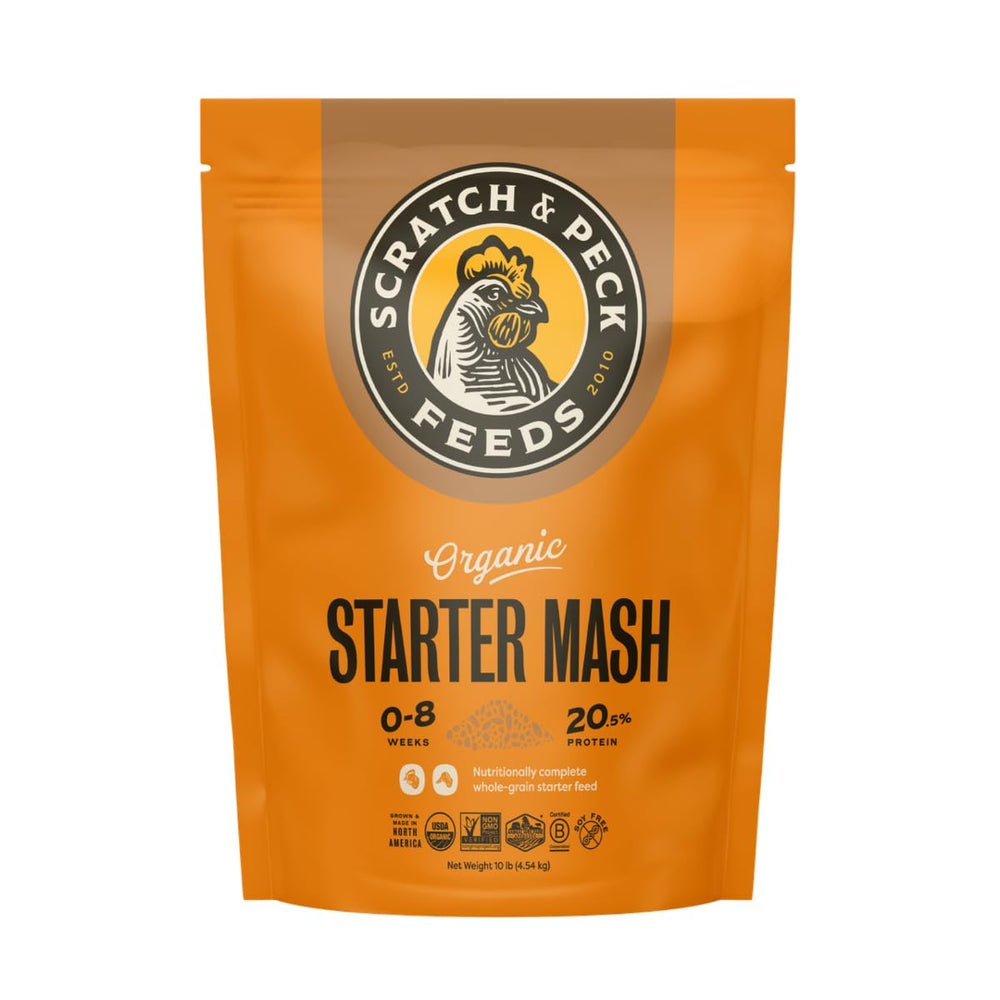 Scratch and Peck Starter Mash pour poussins et canetons en croissance, nutrition complète