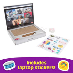 ScratchPad Pro, souris peluche interactive : stimule le jeu et la curiosité.