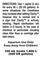 Seachem Clarity – aquarium après traitement avec eau clarifiée.