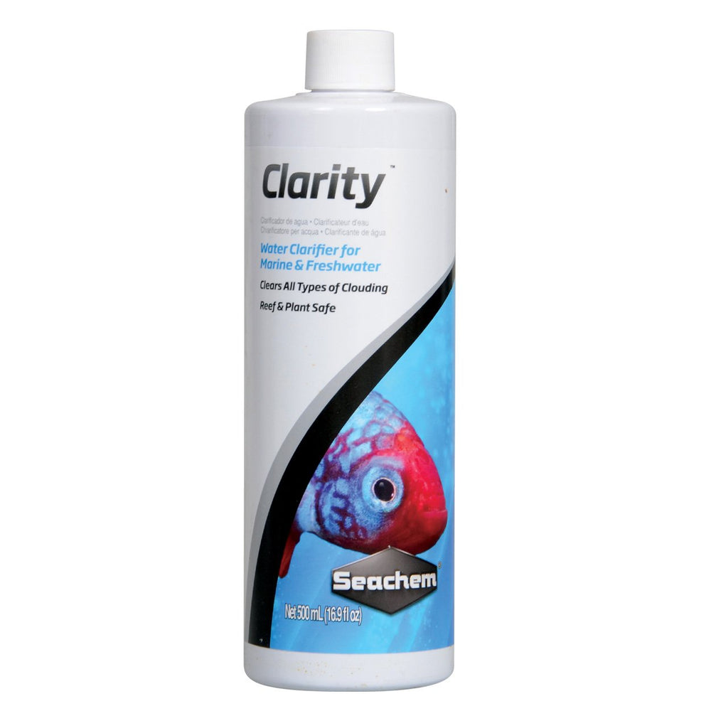Seachem Clarity 500ml, bouteille claire, améliore la clarté de l'eau pour aquariums