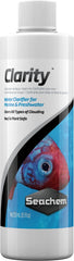 Seachem Clarity: bouteille clarifiante pour aquarium, améliore la clarté de l'eau.