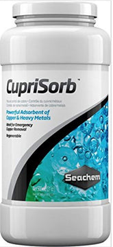 CupriSorb Seachem 500ml – bouteille montrant l’adsorbant pour métaux lourds