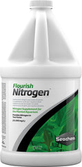Seachem Flourish Nitrogen: bouteille translucide montrant la solution N pour la croissance des plantes.