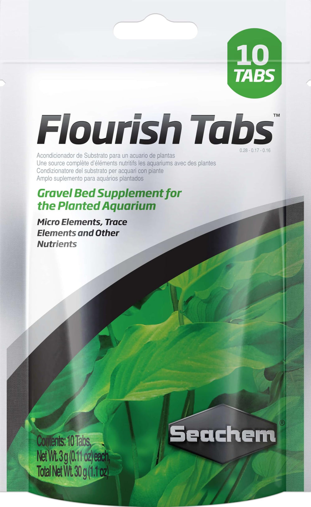 Seachem Flourish Tabs—tablettes dans gravier favorisant racines et croissance