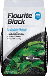 Seachem Flourite, gravier argileux noir pour aquarium, couleur riche.