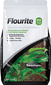Seachem Flourite gravier poreux naturel pour aquarium planté, stabilité du substrat assurée.