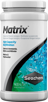 Seachem Matrix porosite-extreme: grande surface pour filtration biologique efficace.