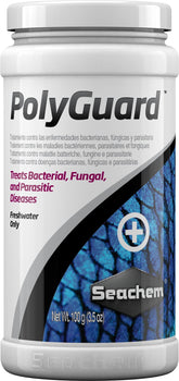 PolyGuard Seachem – bouteille de 100 g prête au traitement des poissons d'aquarium.