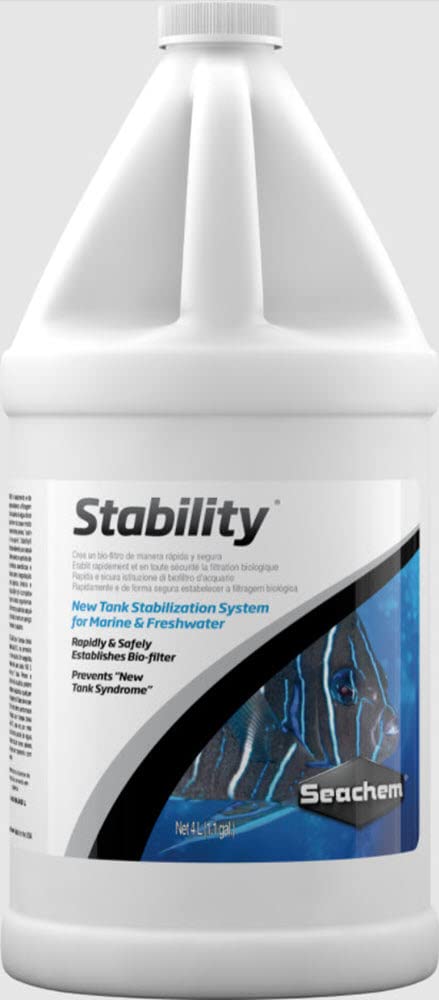 Seachem Stability, bouteille d’un litre, stabilisation rapide du biofiltre pour aquarium