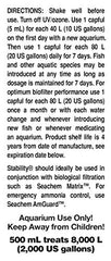 Seachem Stability – verser lors du démarrage d'un nouvel aquarium pour biofiltre rapide.