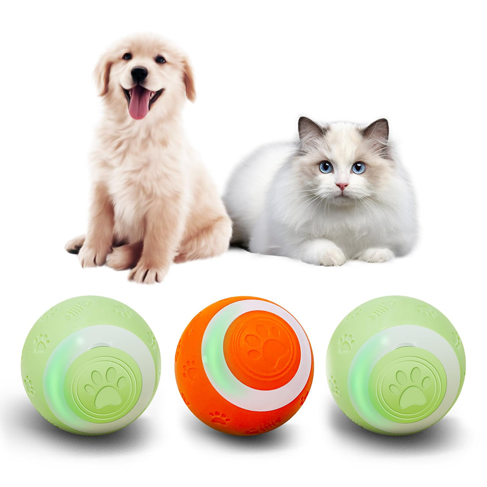 SEALON Balle interactive chat trois-pack, idéale pour divertir votre chat à la maison.