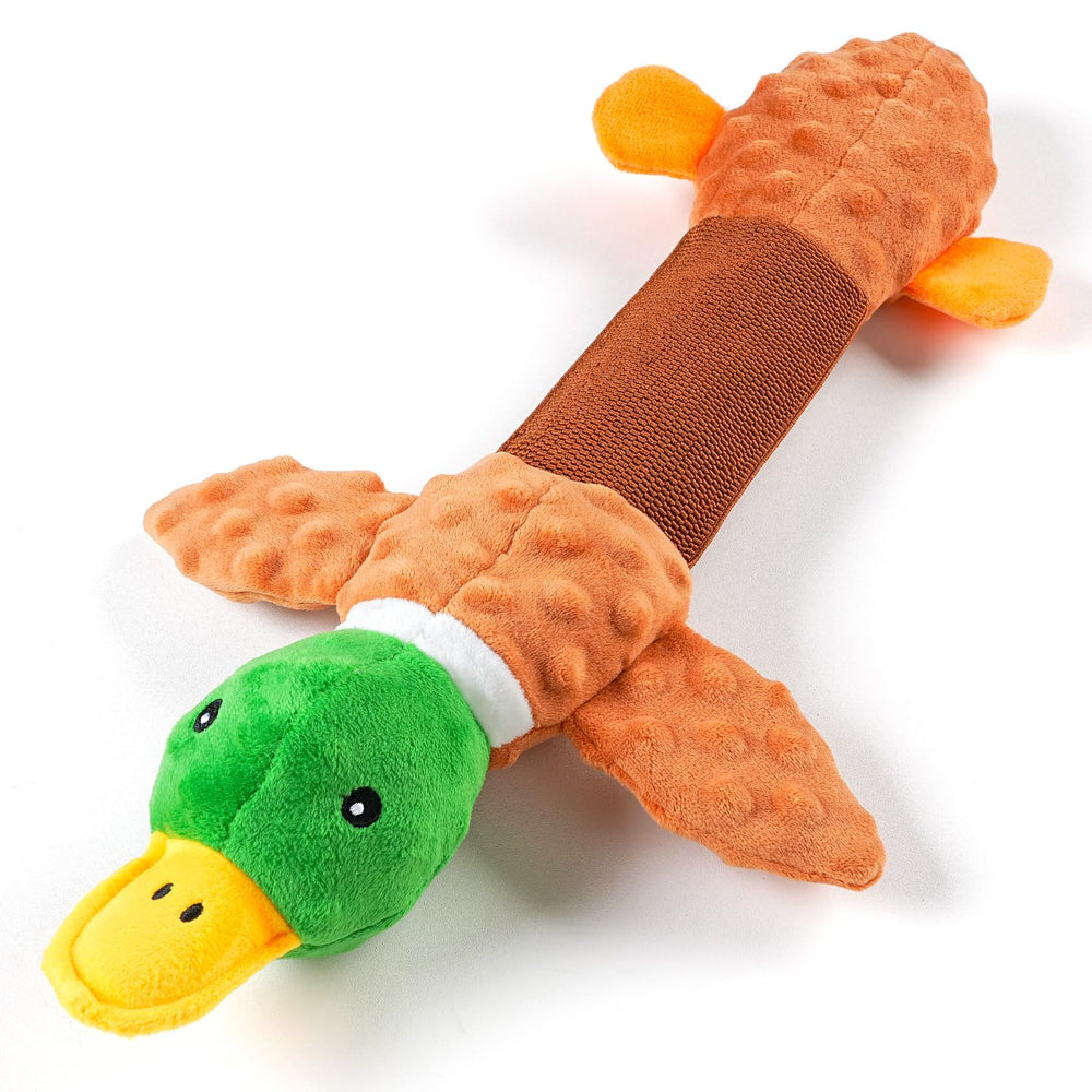 Sedioso canard peluche géant, jouet chien, pour jeux de tir et câlins.