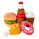 Sedioso ensemble 5 jouets chien gros peluche idéal pour lancer et mordiller