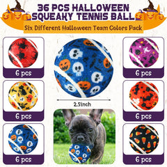 Seenelling balle tennis sifflante fête d’Halloween orange — parfaite pour sessions en plein air.