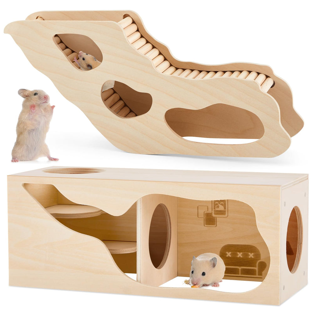 Seenelling maison-hamster-hideout, refuge naturel pour repos et observation