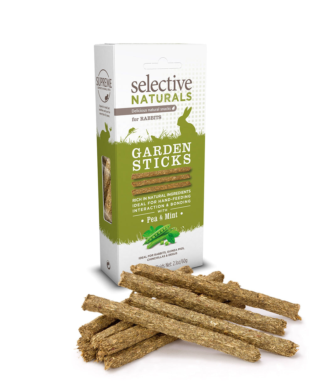 Selective Naturals batons-jardin-lapin: lot de quatre pour l interaction et le jeu