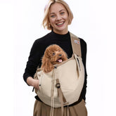 SENIOR BUDDAY sling porte-chien léger, pratique pour sorties en extérieur.