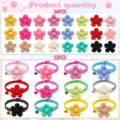 Senniea charme-collier-fleurs-petits-chats, idéal pour occasions spéciales.