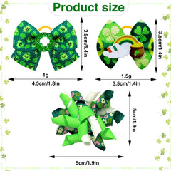 Noeud-fleur Saint-Patrick Senniea pour chien, ajoute une touche festive.