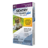 SENTRY FIPROGUARD Plus pour chats, emballage et protection puces et tiques