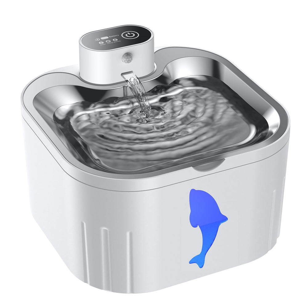 Fontaine Senyoson sans fil pour chat, eau fraîche sans câble.
