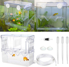 Senzeal boîte élevage avec ventouses pour maintien stable dans l'aquarium