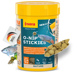 Sera O-Nip Stickies: paquet de 100 pastilles pratiques pour poissons d'ornement.