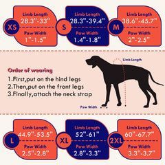 SeranPup: bottes imperméables-hiver protègent les pattes en neige et pluie.