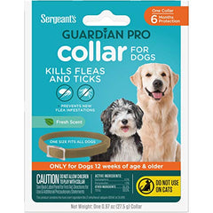 Guardian Pro pour chien, collier anti-puces et tiques avec senteur fraîche.