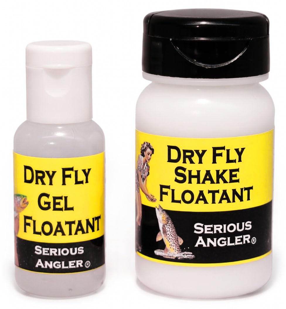 Serious Angler Gel Floatant pour mouches sèches, hydrophobe et durable pour eaux agitées.