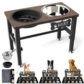 SHAINFUN gamelles elevées reglables pour chien, confort et posture