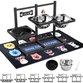 Support SHAINFUN pour gamelles élevées triple, pratique et stable.