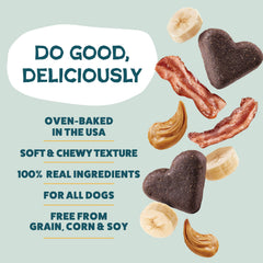 Shameless Pets Bananas for Bacon – texture tendre et bacon reel.