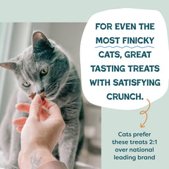Patates douces upcyclées ajoutant texture et fibre dans les bouchées pour chats.