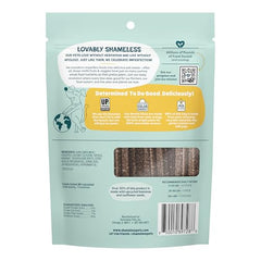 Gros plan sur texture ridée Shameless Pets Banana Bone-Anza pour nettoyage en profondeur