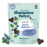 Shameless Pets Trésor Bleu – biscuit doux aux myrtilles et menthe, récompense idéale.