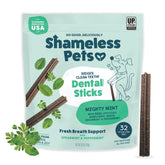 Shameless Pets Triple Mint – emballage pratique pour friandises dentaires quotidiennes.