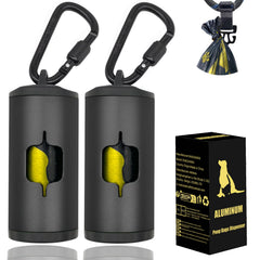 Porte-sacs Shaouman pour chien en aluminium, robuste et élégant.