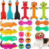 Jouet Shappy pour chien qui couine avec animaux variés, idéal pour le jeu interactif.